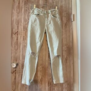 Pilcro and the letterpress Anthropologie High-rise slim size 28 jeans light wash